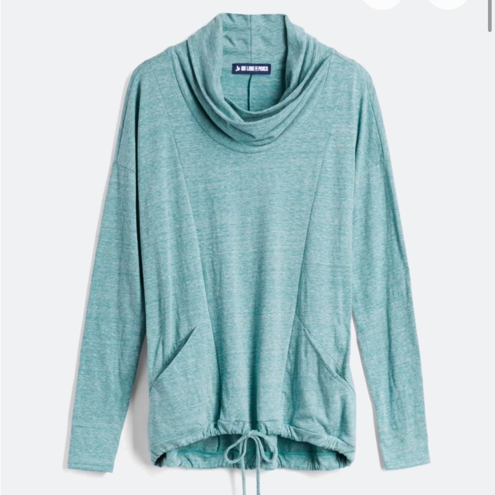 Stylish Cowl Neck Sweater in Seafoam Green